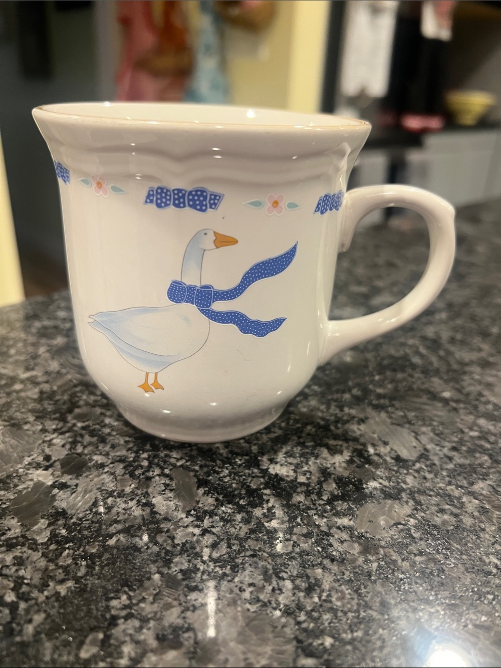 Vintage 1980's Newcor Countryside Goose Duck Mug / Newcor Countryside Stoneware